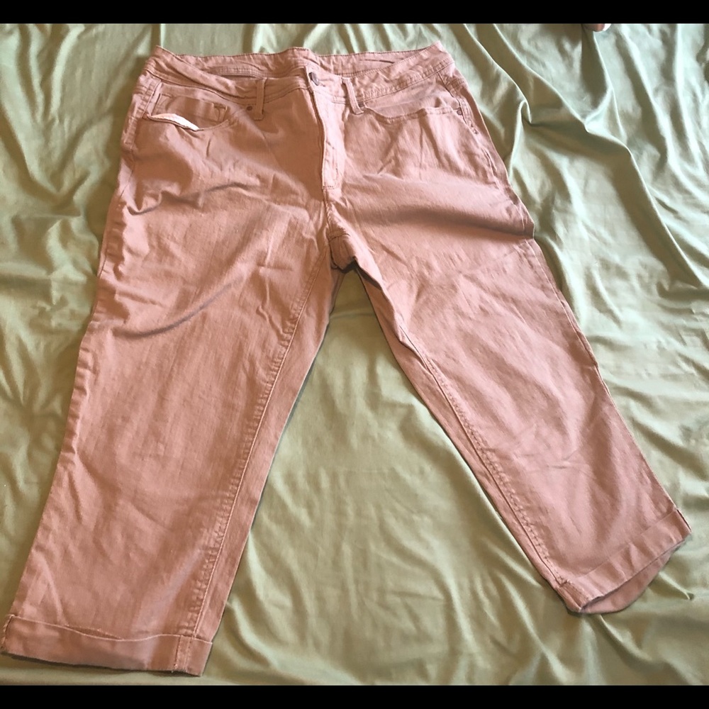 Faded Glory 16W tan Capri pants womans - Picture 1 of 6